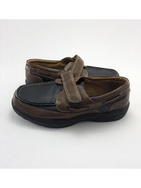 Mens Dr. Comfort Mike Brown Leather Orthopedic Loafer Boat Shoes 8660 Size 11